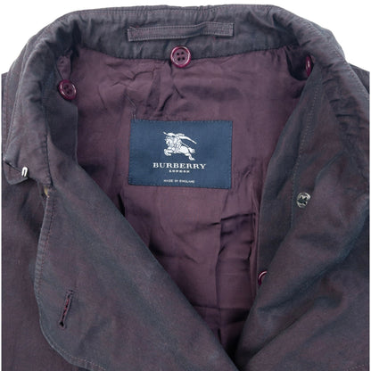 Vintage 2000s Burberry Trench Jacket Womens Size L | Large, Purple
