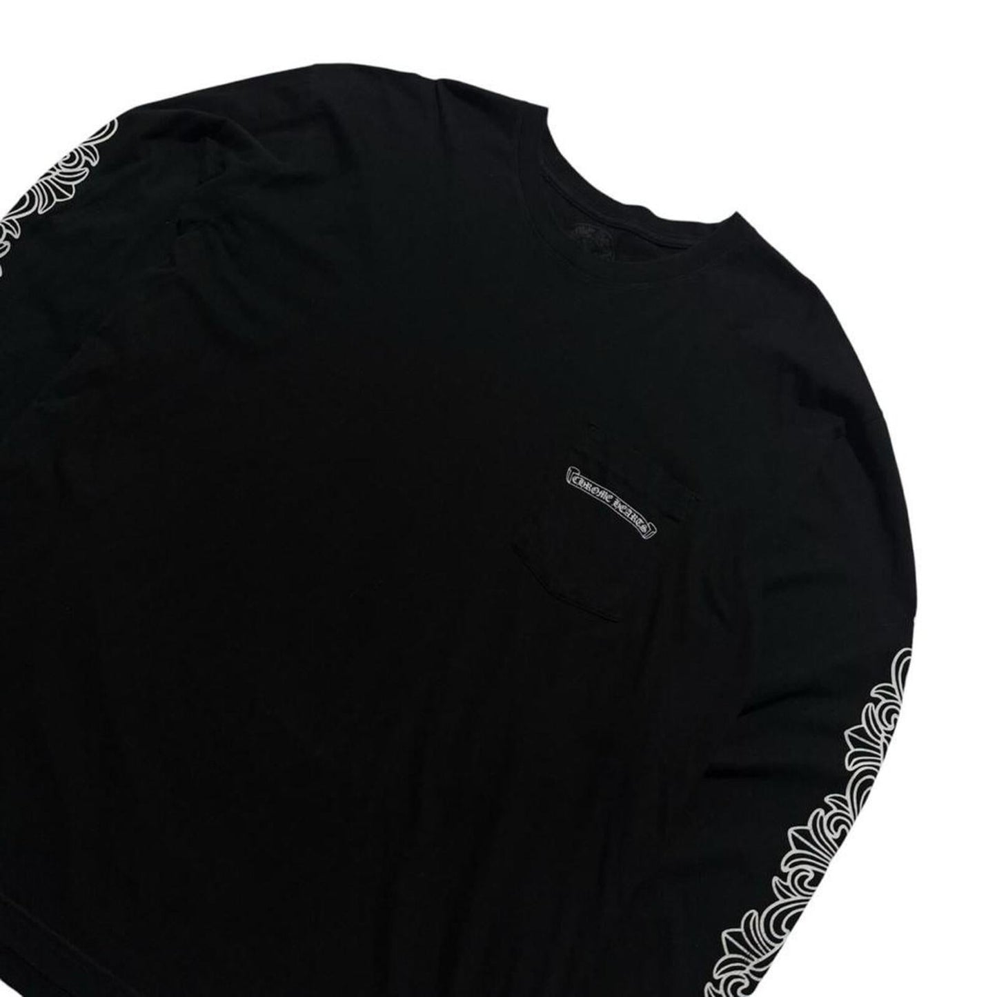 Chrome Hearts Eye Chart Dagger Long Sleeve | XXL, Black