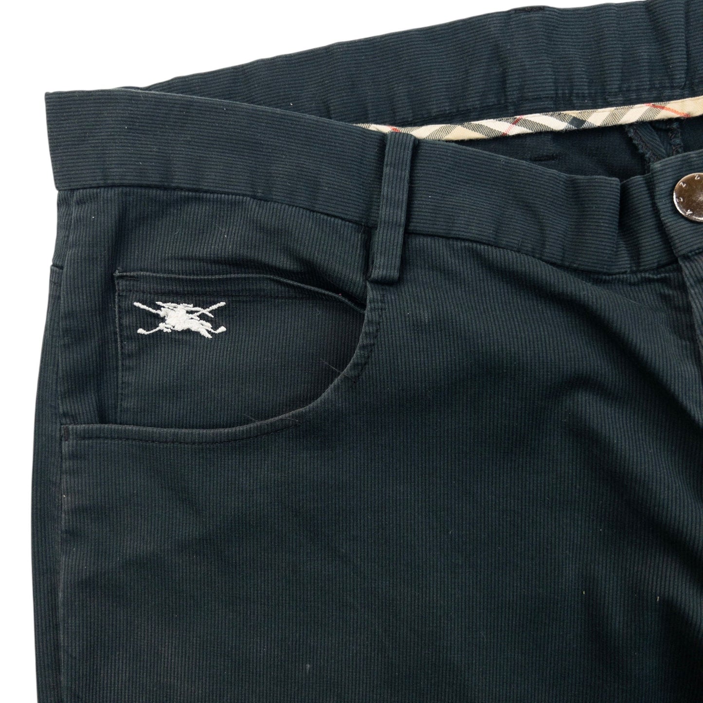 Vintage 2000s Burberry Golf Trousers Size W36 | W36, Black
