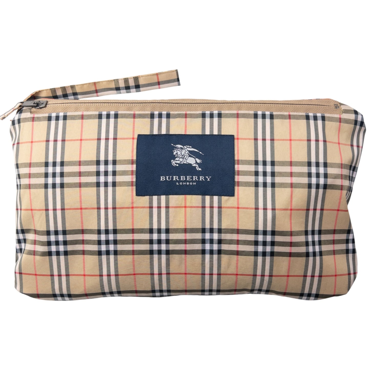 Vintage 2000s Burberry Nova Check Packable Q Zip Jacket Size L