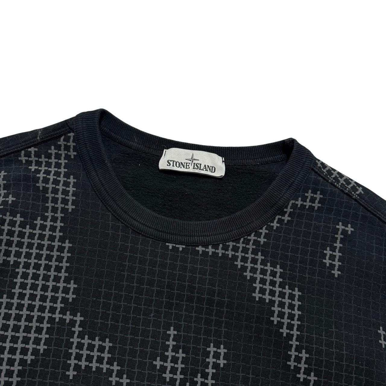 Stone Island Grid Camo Pullover Crewneck | Large, Camo