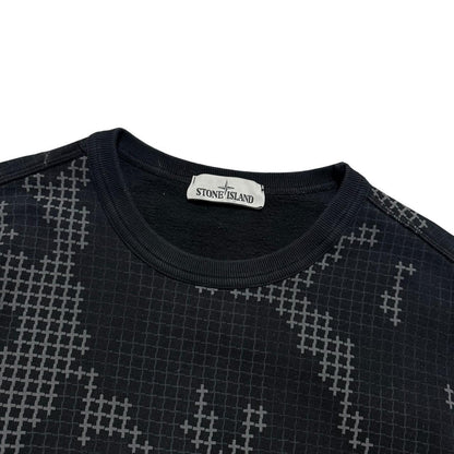 Stone Island Grid Camo Pullover Crewneck | Large, Camo