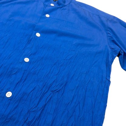 Vintage Issey Miyake Long Sleeve Button Up Crinkle Shirt Size S
