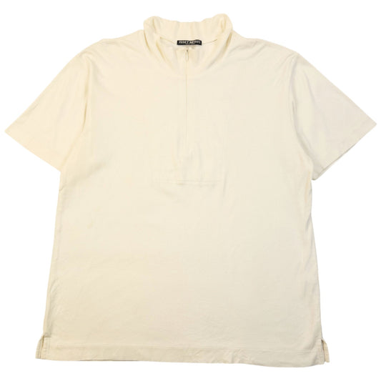 Vintage 2000s Issey Miyake White Label Q Zip T Shirt Size S | Small, White