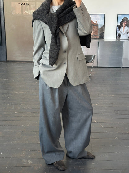 Yves Saint Laurent 1990s Pure Wool Single Breasted Blazer - 40R/L