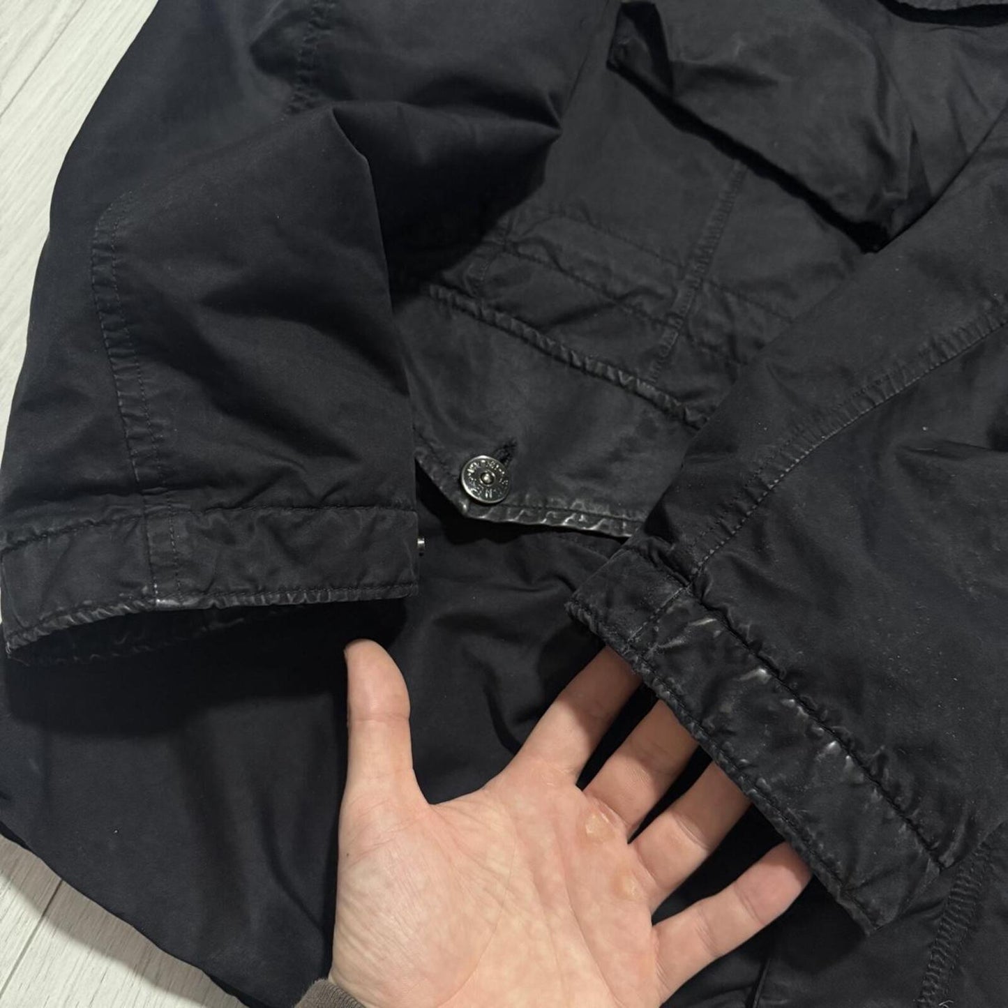 Stone Island Shoulder Badge David-TC Jacket | XL, Black
