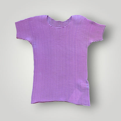 2000's Issey Miyake Mainline Crinkled Top M | O/S, Purple
