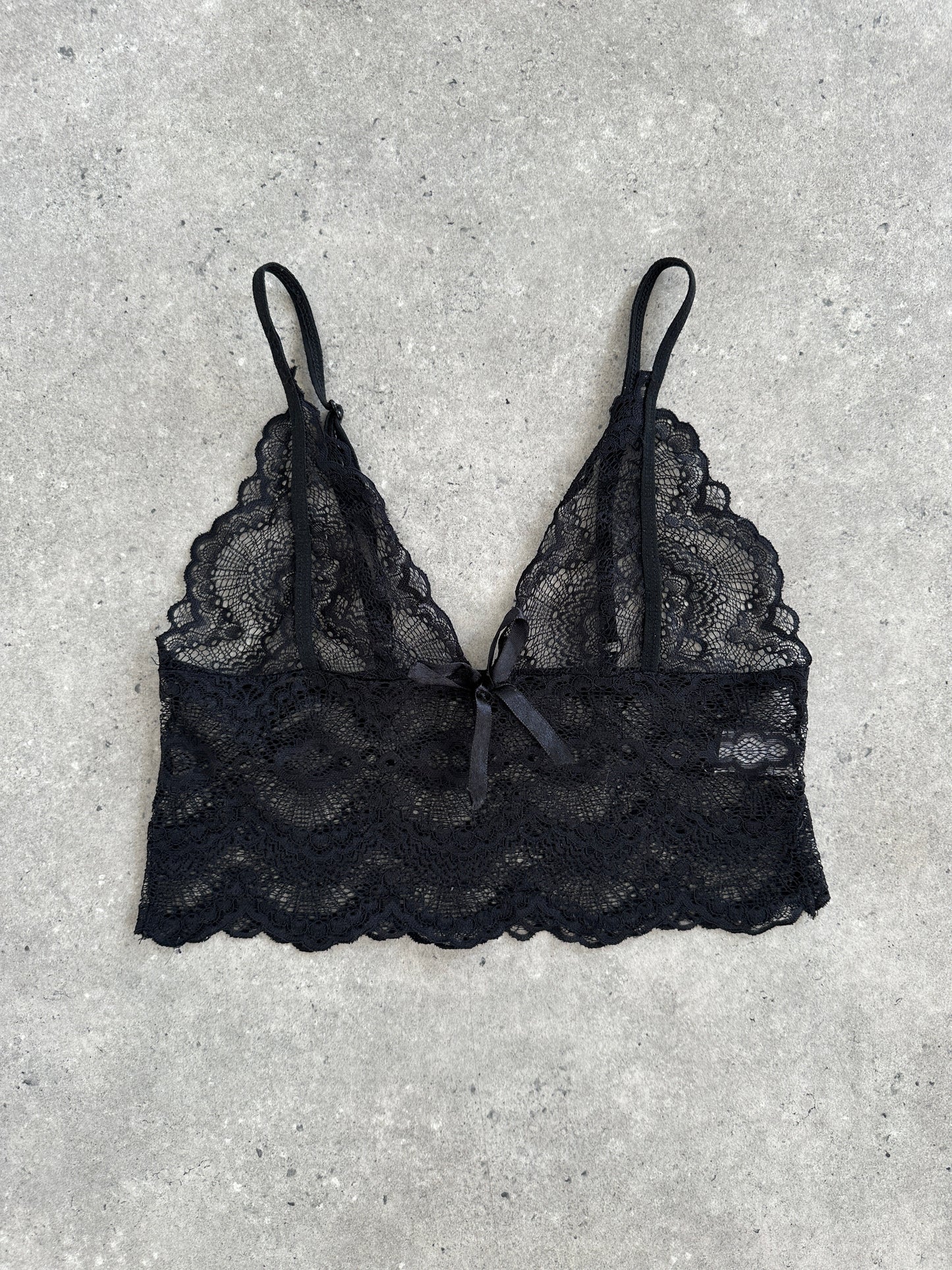 Vintage 2010s Lace Bralette Top - S