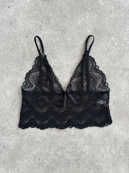 Vintage 2010s Lace Bralette Top - S