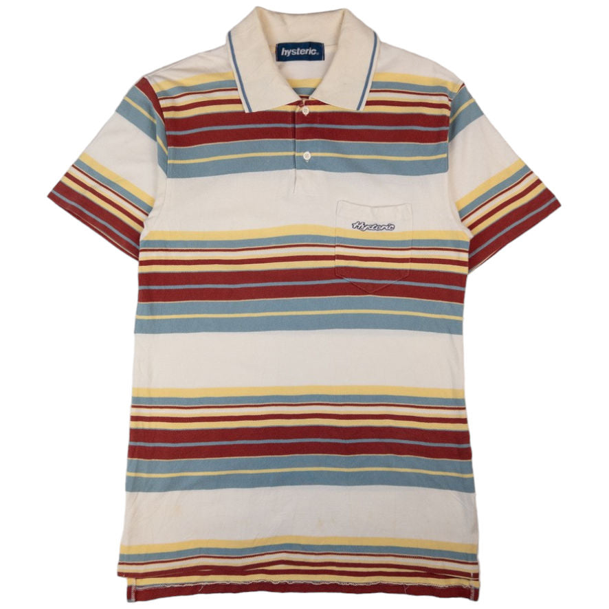 Vintage Hysteric Glamour Striped Polo Shirt Size S