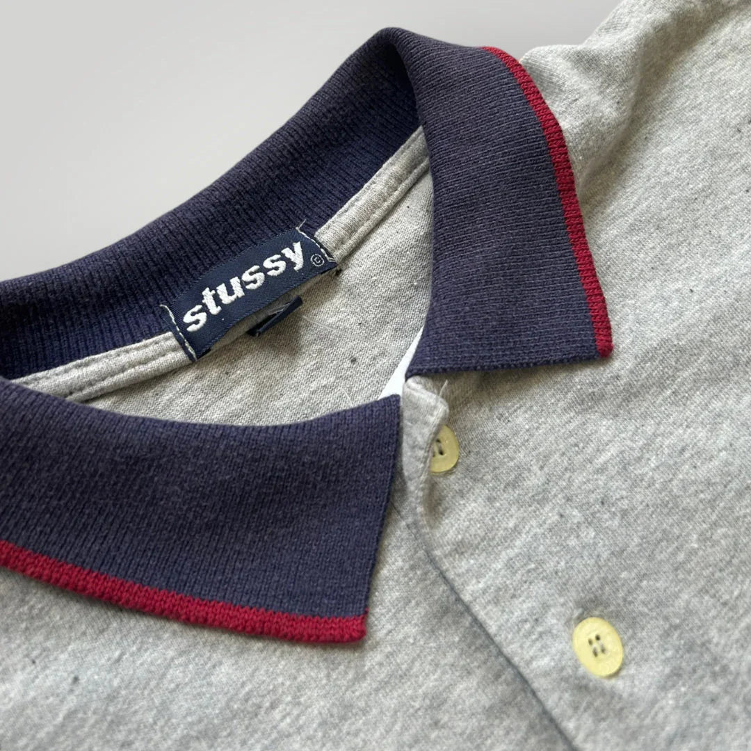 Stüssy 2000's Spell Out Polo Shirt M/L
