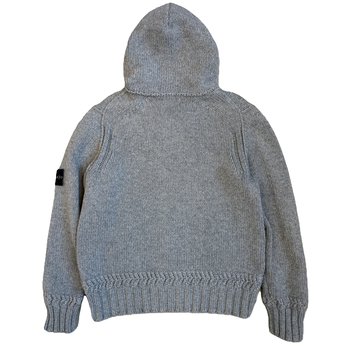 Stone Island AW/08 Heavy Knit Hoodie In Grey (M) | Medium, Grey