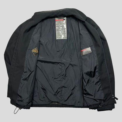 Prada Sport FW99 Prototype Goretex Mock Neck Harrington Jacket - IT48 (L) | Large, Black