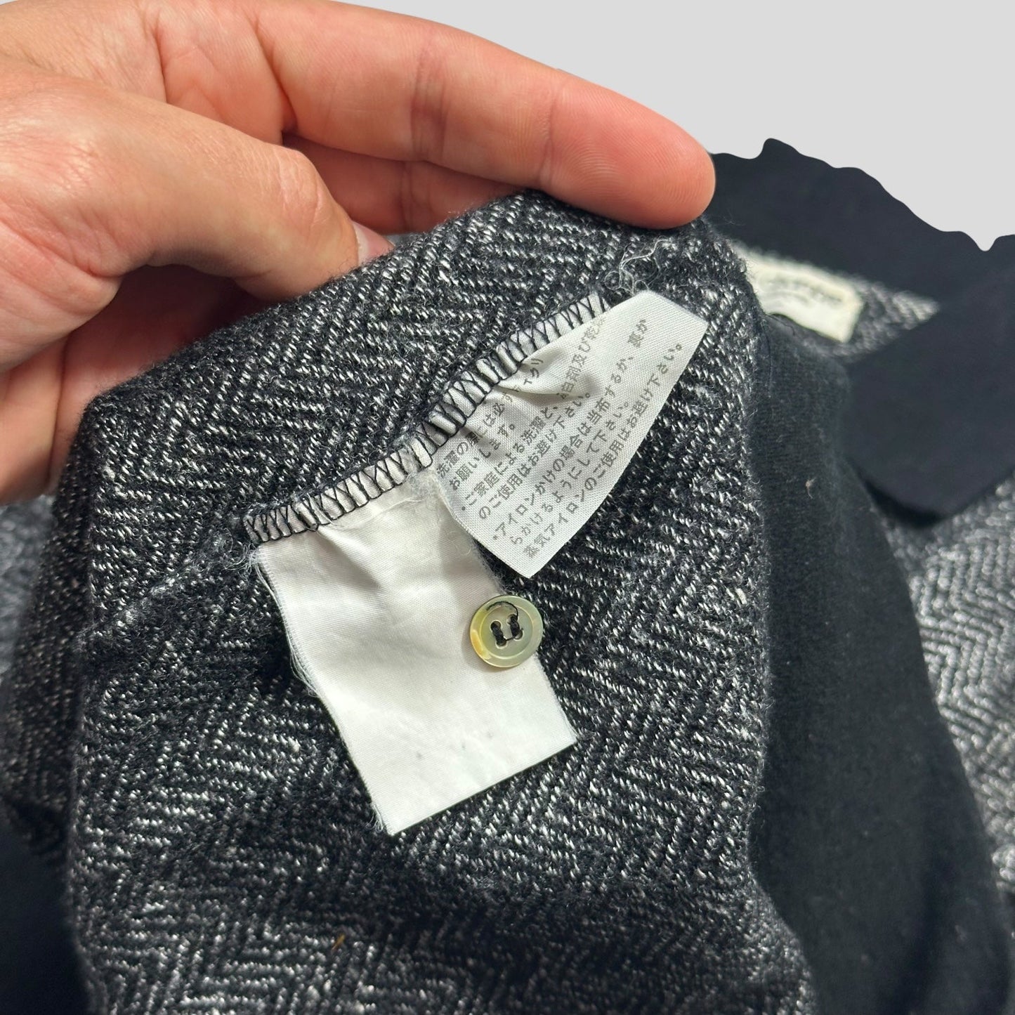 CDG 80’s Robe de Chambre Herringone Collared Knit - S