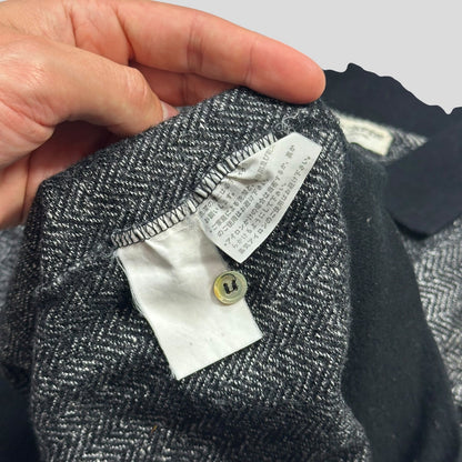 CDG 80’s Robe de Chambre Herringone Collared Knit - S