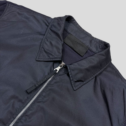 Prada SS00 Gabardine Nylon Hybrid Mini Pocket Shirt - L (M) | Default Title, Navy
