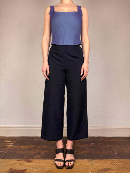Comme des Garçons S/S 1988 trousers | Navy, Multicoloured