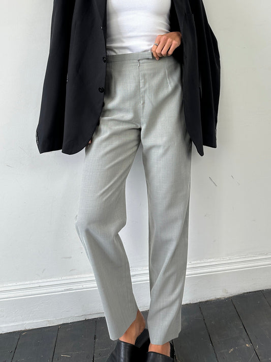 Marella Wool Blend High Waisted Tapered Leg Trousers - W28