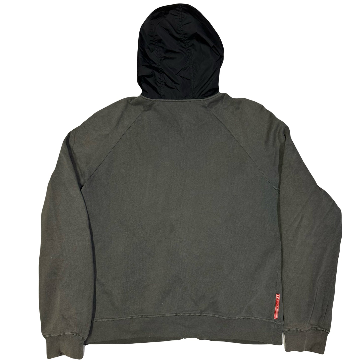 Prada Sport Hoodie In Olive Green  ( XXL )