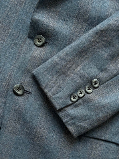 Christian Dior Paris 1980s Pure Wool Check Blazer - 40R/L