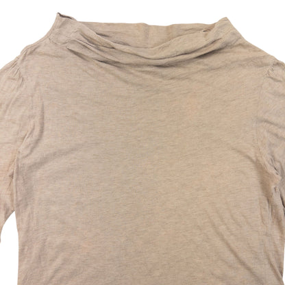 Vintage 90s Plantation By Issey Miyake Cowl Neck Top Womens | Medium, Beige