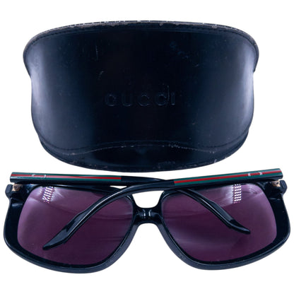 Vintage 2000s Gucci Oversized Sunglasses | O/S, Black