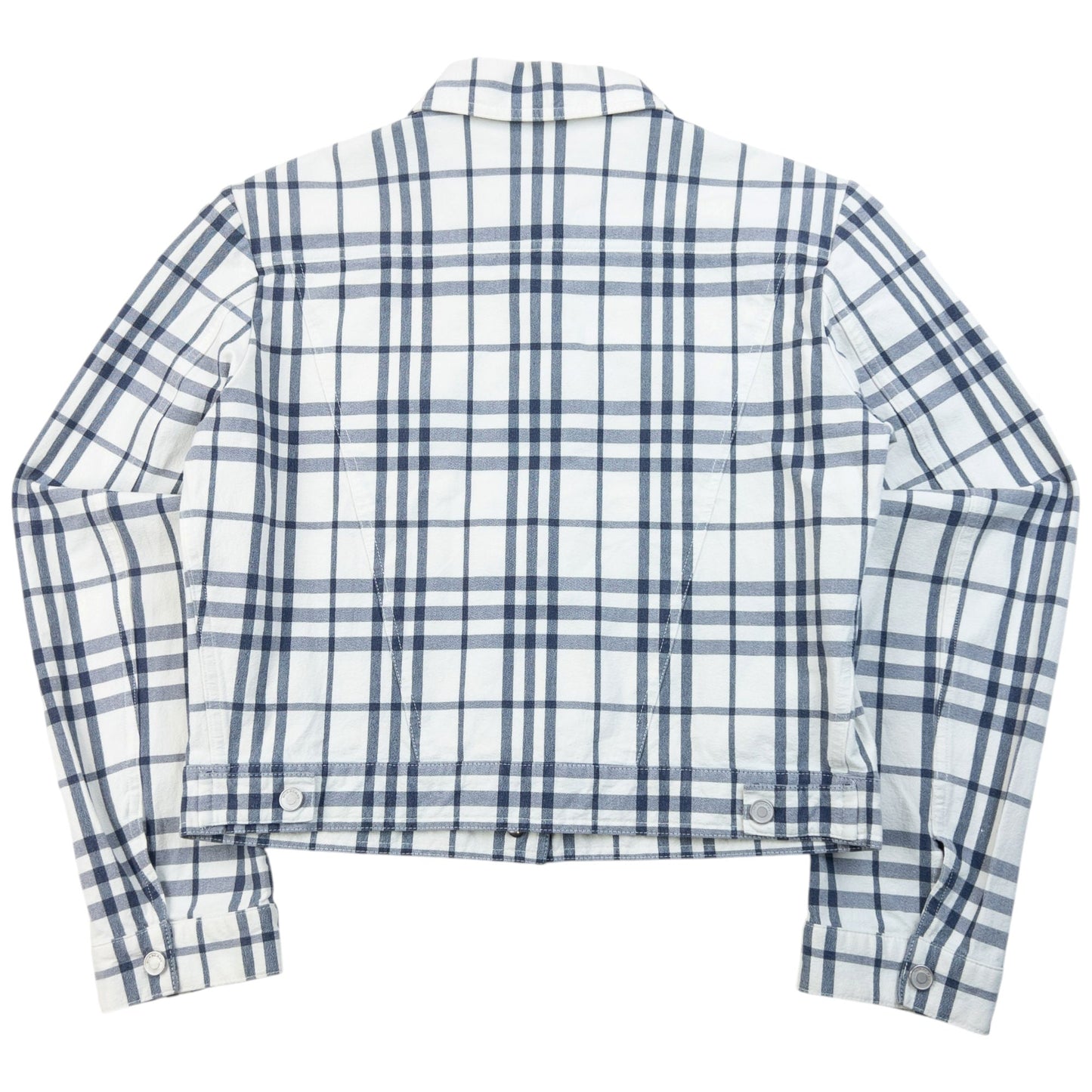 Vintage 2000s Burberry Nova Check Jacket & Trousers Set Womens Size M | Medium, White, Navy
