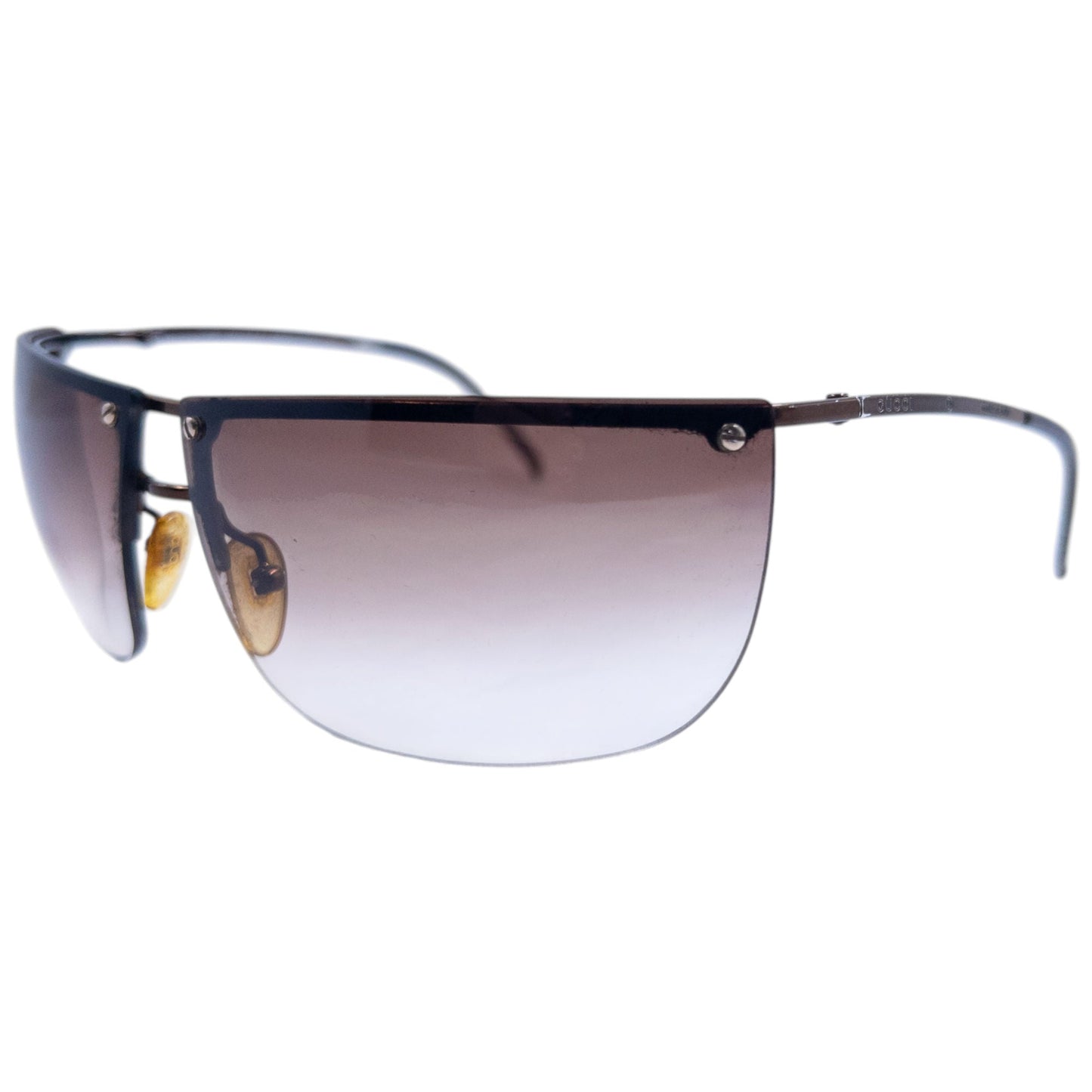 Vintage 2000s Gucci Rimless Sunglasses | O/S, Brown