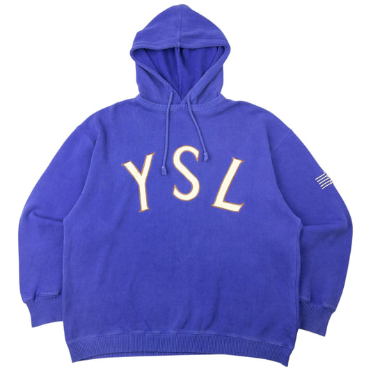 Vintage 2000s YSL Yves Saint Laurent Embroidered Hoodie Size L | Large, Multicoloured