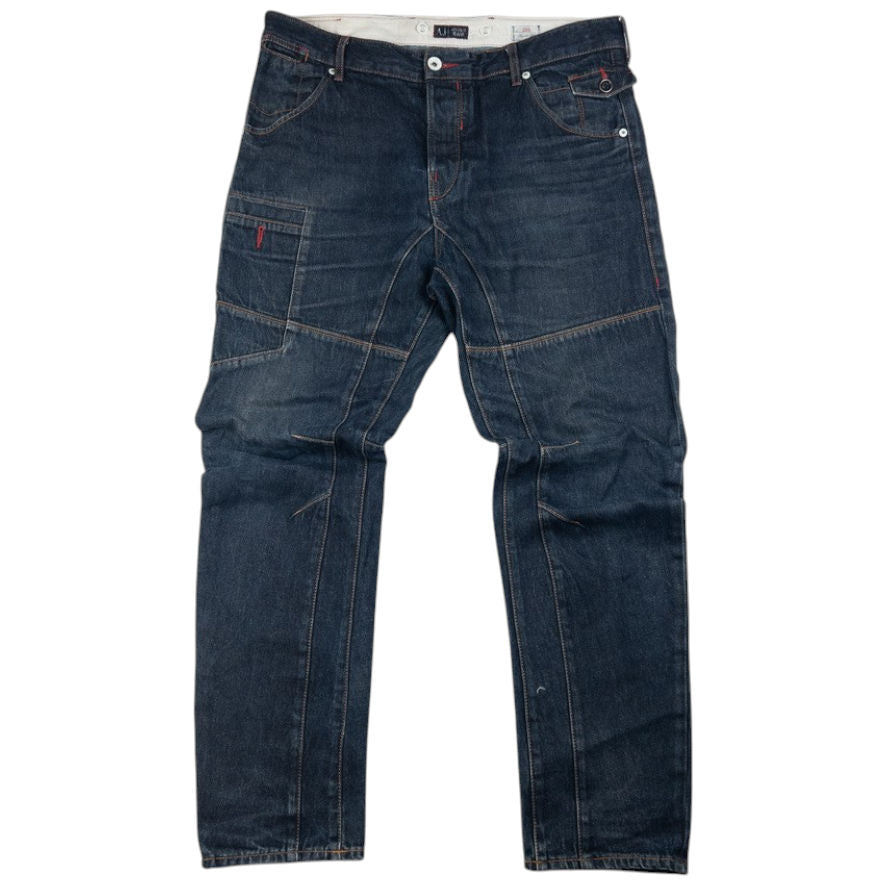 Vintage Armani Jeans Curve Leg Denim Jeans Size W38