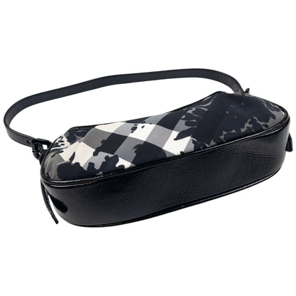 Vintage Burberry Floral Nova Check Shoulder Bag