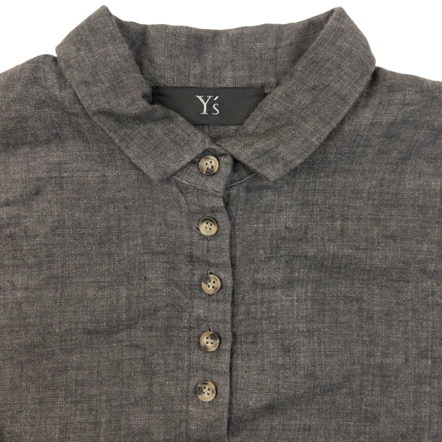 Vintage 2000s Yohji Yamamoto Linen Polo Dress Womens Size XXL | XXL, Grey