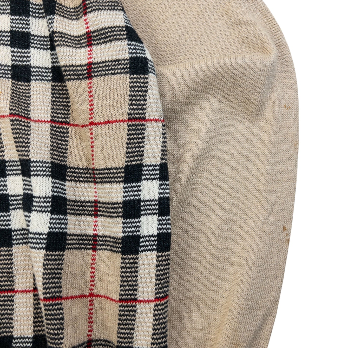 Vintage 90s Burberry Nova Check Jumper Size M | Medium, Beige
