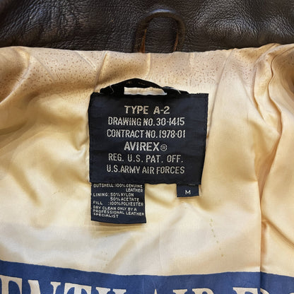 Avirex 'Seven Wishes' A2 Leather Flight Jacket - L