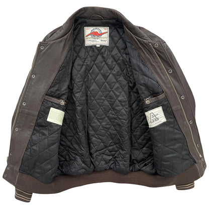 Avirex Leather Varsity Jacket - M