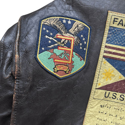Avirex 1991 Top Gun G-1 Flight Jacket - XS/S | S/M, Brown