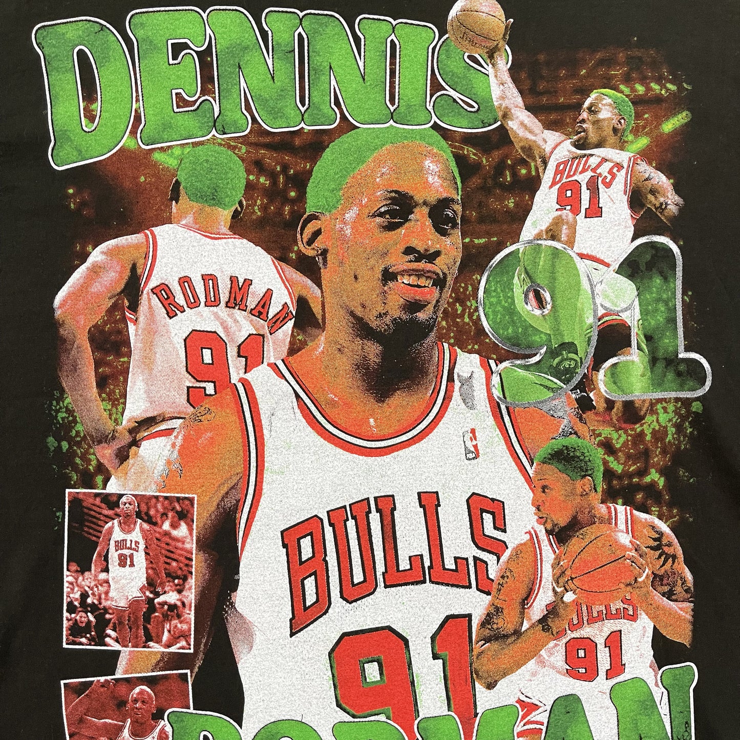 Dennis Rodman 'World Champion' T-Shirt - L