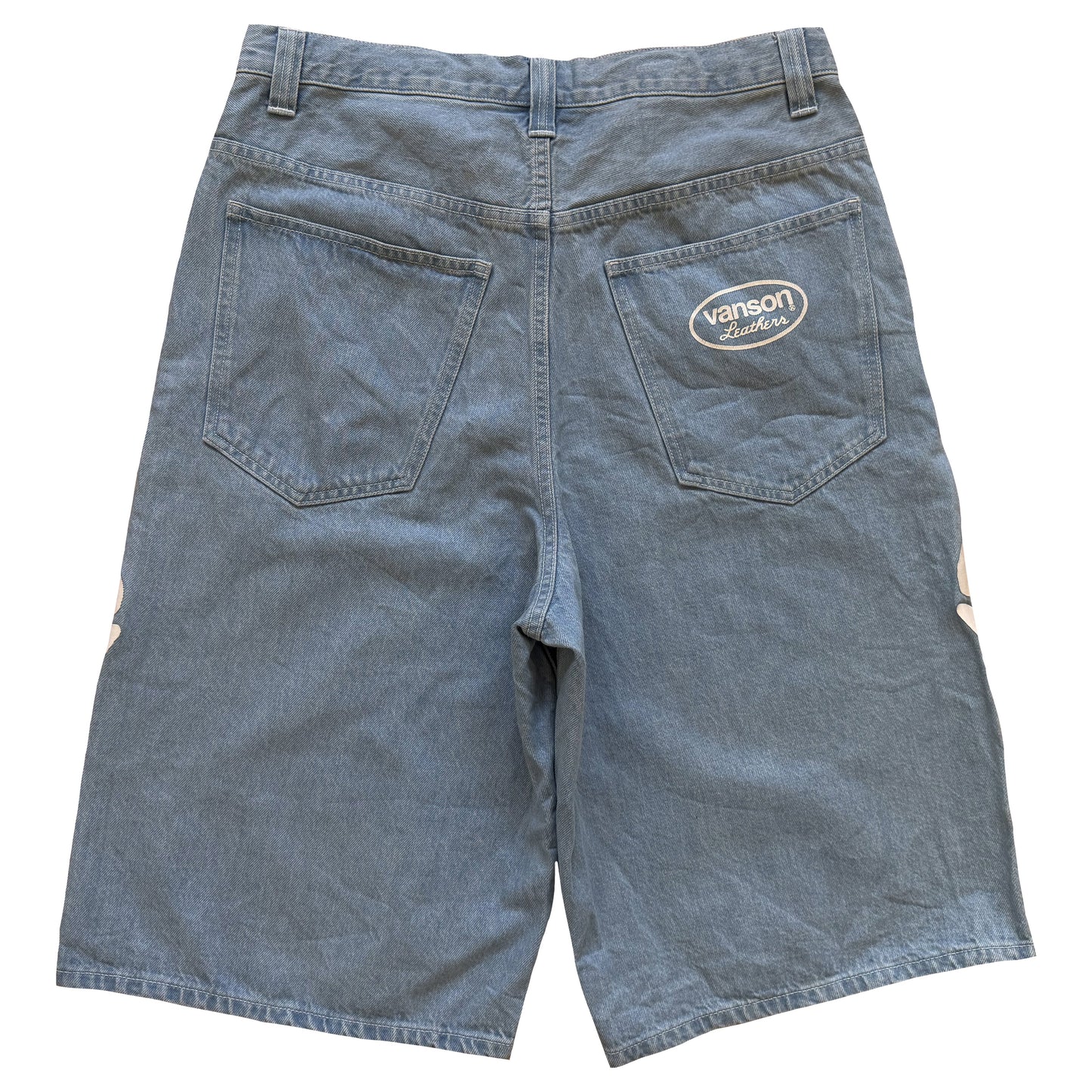 Vanson Leathers Bone Denim Shorts - W36" | W36, TBD