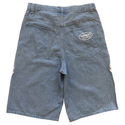 Vanson Leathers Bone Denim Shorts - W36" | W36, TBD
