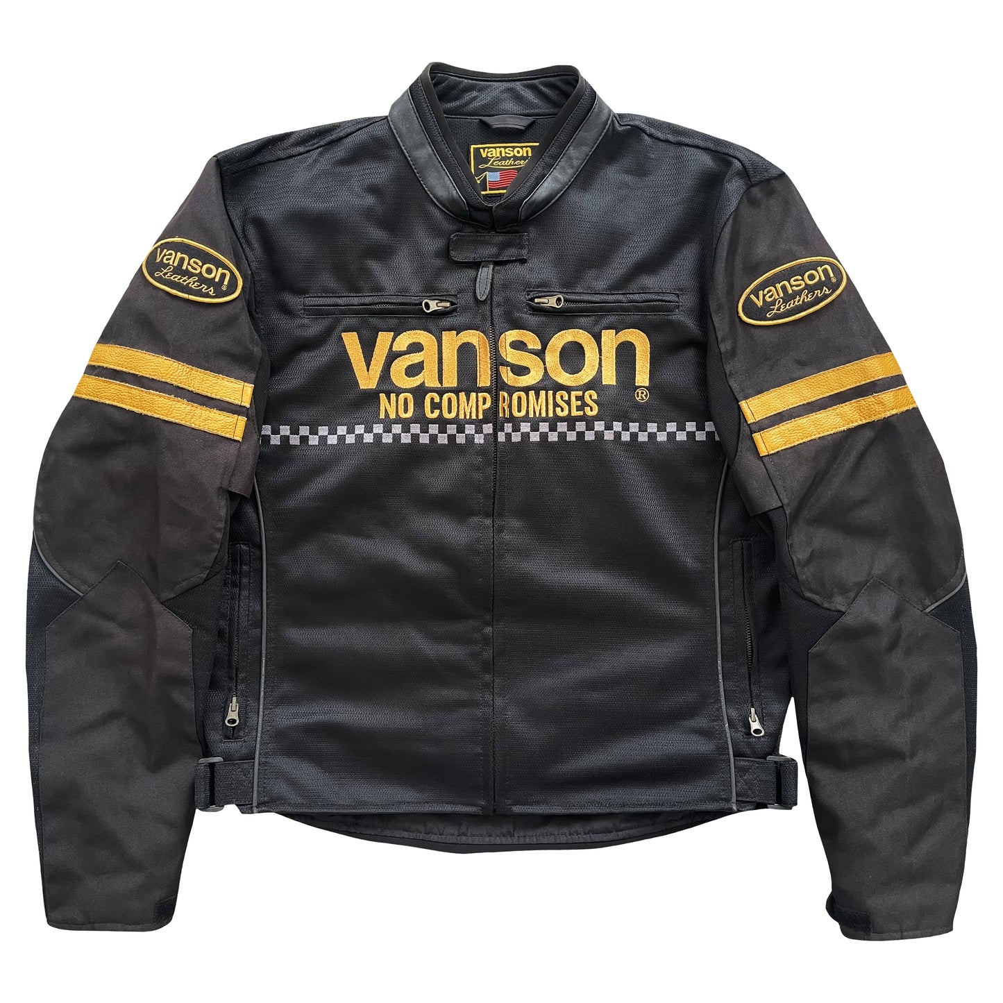 Vanson Leathers Motorcycle Mesh Racer Jacket - XL