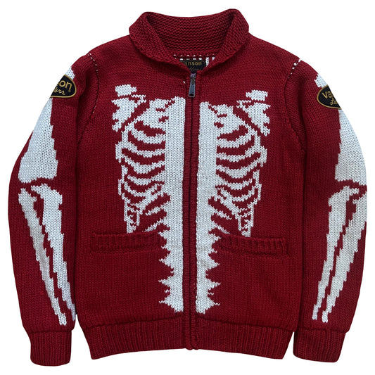 Vanson Leathers Skeleton Cowichan Jumper - M
