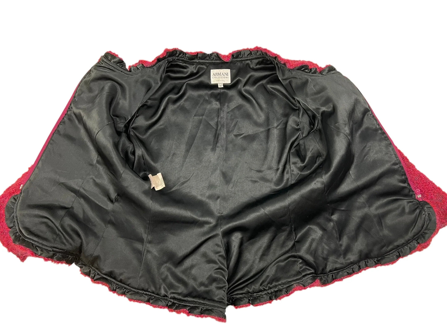 Armani Collezioni 2003 boucle cherry red jacket