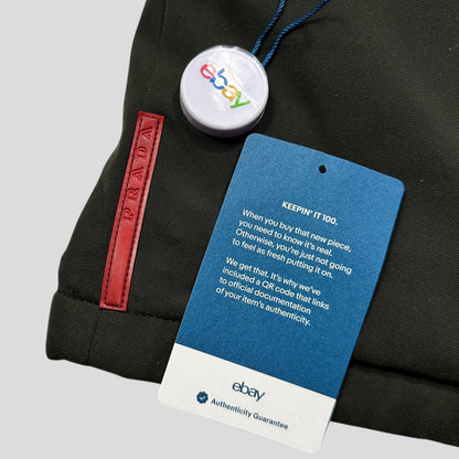 Prada Sport 1999 Balaclava Fleece Lined Moto Jacket - IT50 (L)