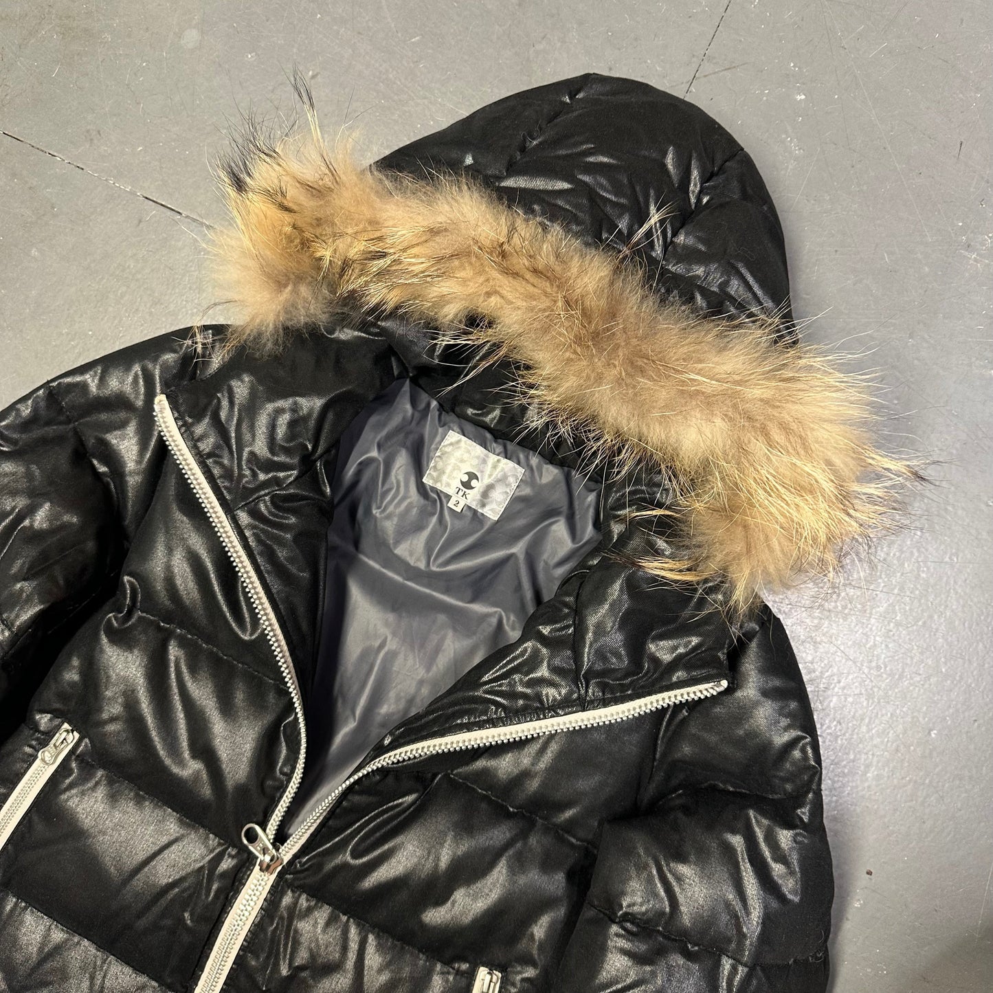 Takeo Kikuchi Puffer Jacket With Fur Hood ( M )
