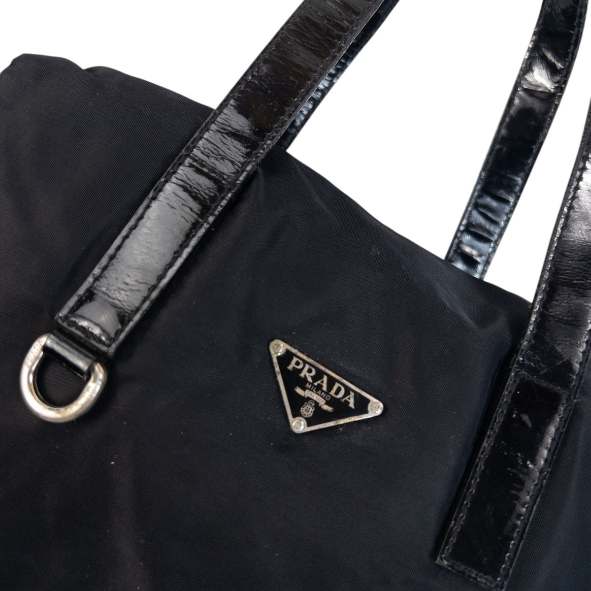 Vintage 2000s Prada Shoulder Bag | O/S, Black