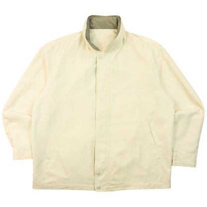 Vintage 90s YSL Yves Saint Laurent Harrington Jacket Size M | Medium, Cream