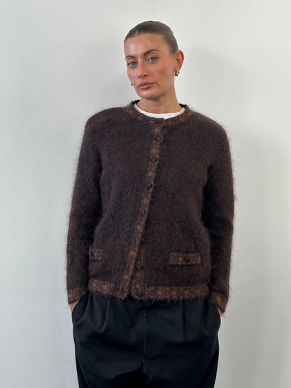 Italian Vintage 1990s Mohair Cardigan - S/M