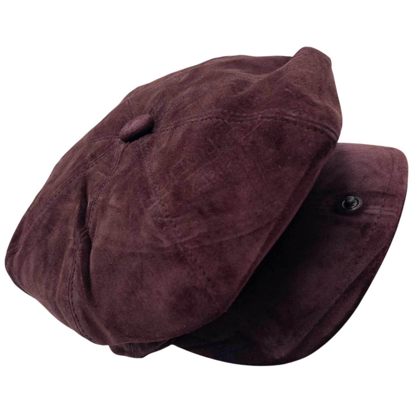 Vintage Burberry Suede Flat Cap Hat Size M