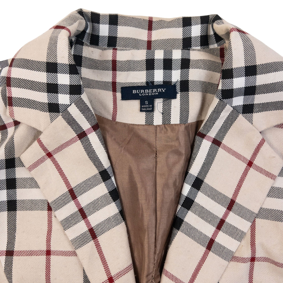 Vintage 2000s Burberry Nova Check Blazer Jacket Womens Size S | Small, Black