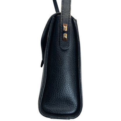 Vintage 90s Burberry Leather Crossbody Bag | O/S, Black